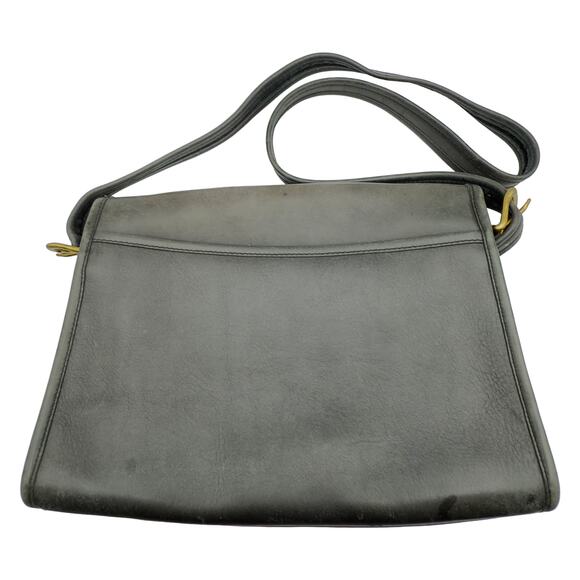 Vintage Coach NYC Black Leather Spectator Shoulder Bag Turnlock Adjustable Strap - Picture 3 of 7